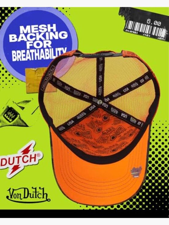 Vintage Trucker Cap - Retro Snapback Hat - Adjustable Mesh  display picture 3